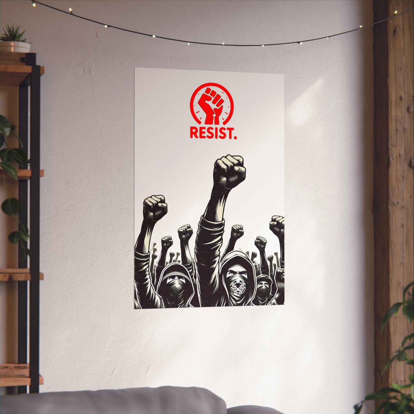 Resistance Matte Vertical Poster - 'RESIST.'