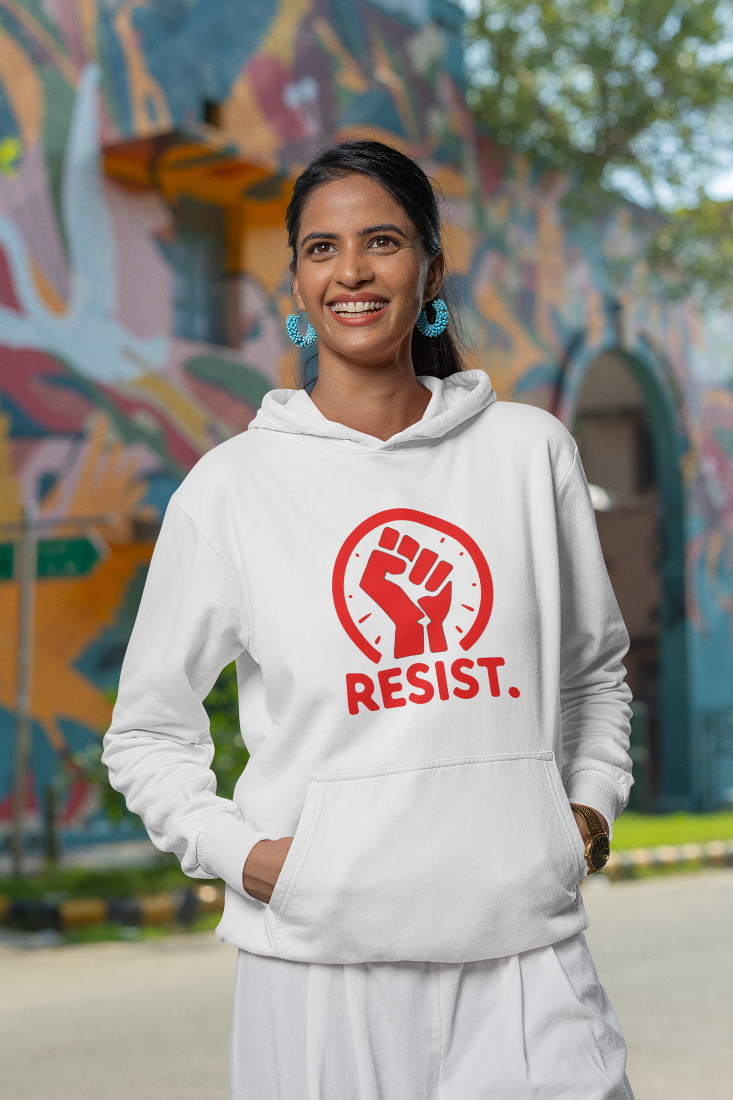 RESIST. Unisex Hooded Sweatshirt - Join The Resistance