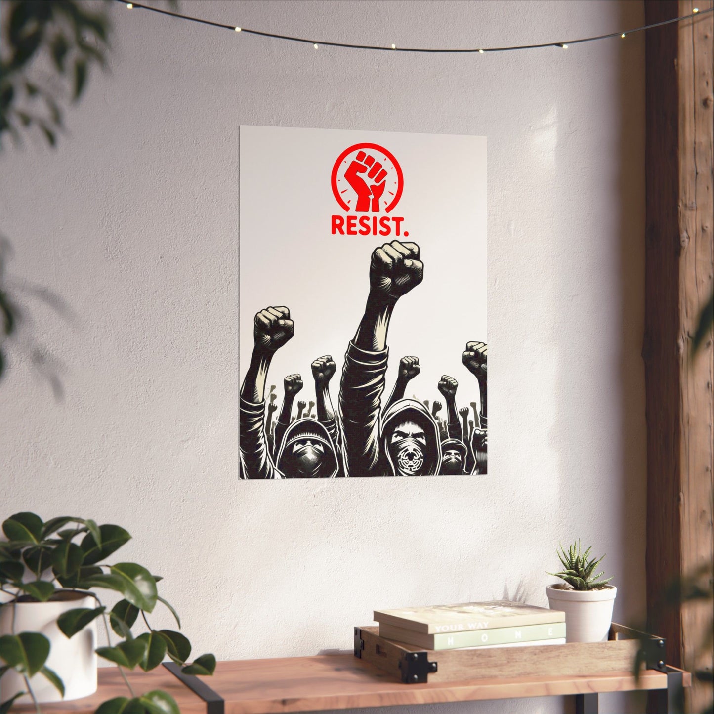 Resistance Matte Vertical Poster - 'RESIST.'
