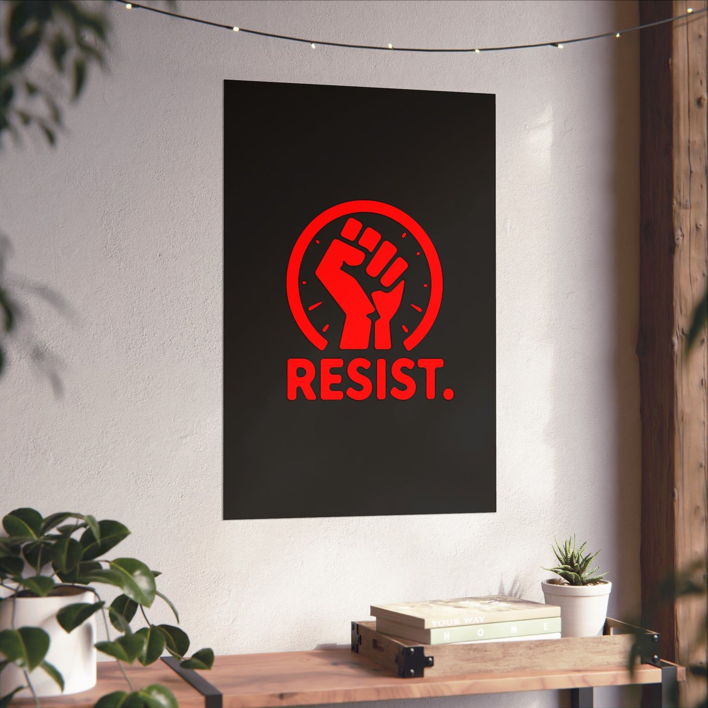 Empowerment Matte Vertical Poster - 'RESIST.'
