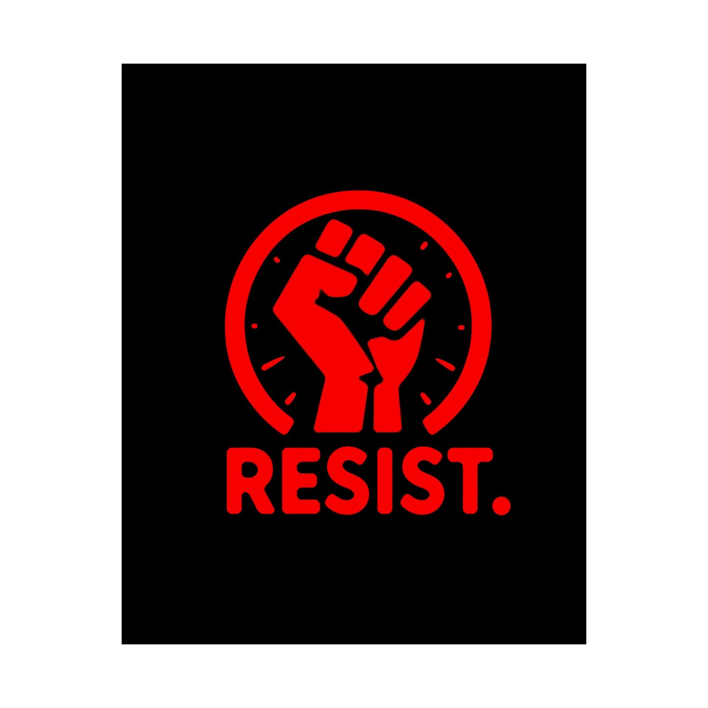 Empowerment Matte Vertical Poster - 'RESIST.'