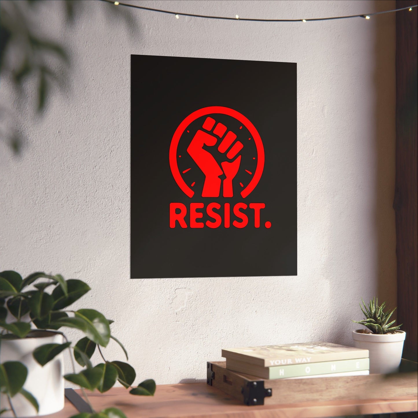 Empowerment Matte Vertical Poster - 'RESIST.'