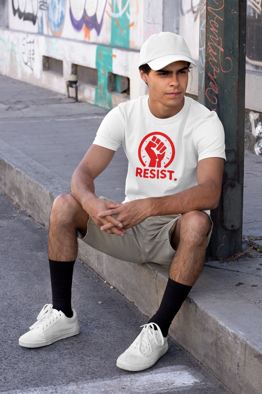 Unisex Garment-Dyed Cotton T-Shirt - "RESIST"