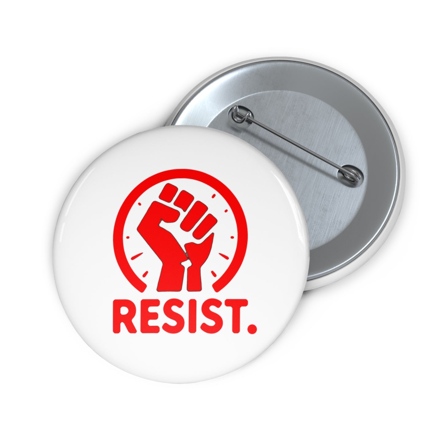 White Resist Pin Buttons - Support The Resistance!