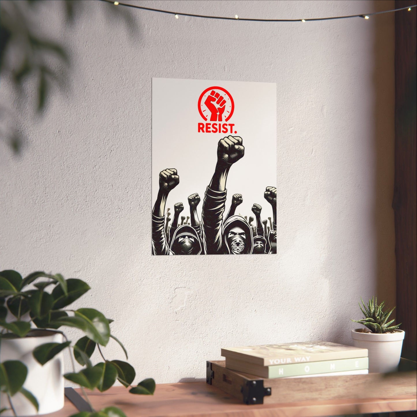 Resistance Matte Vertical Poster - 'RESIST.'