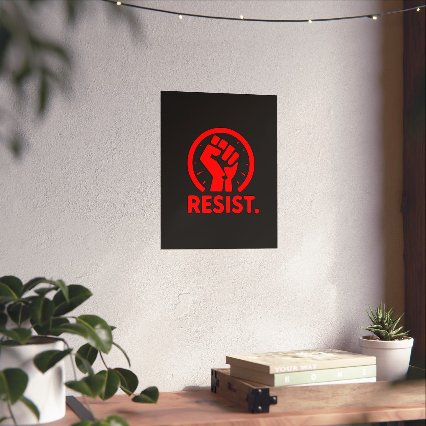 Empowerment Matte Vertical Poster - 'RESIST.'