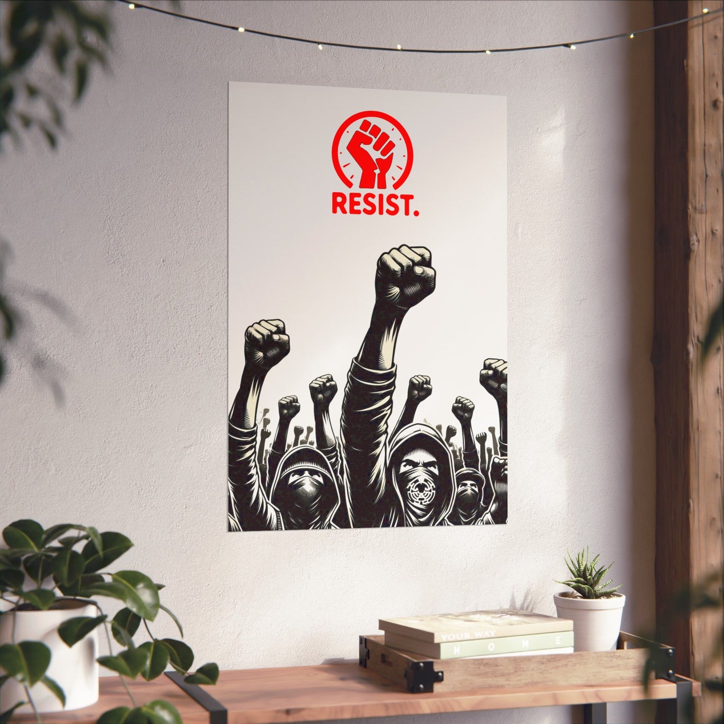 Resistance Matte Vertical Poster - 'RESIST.'