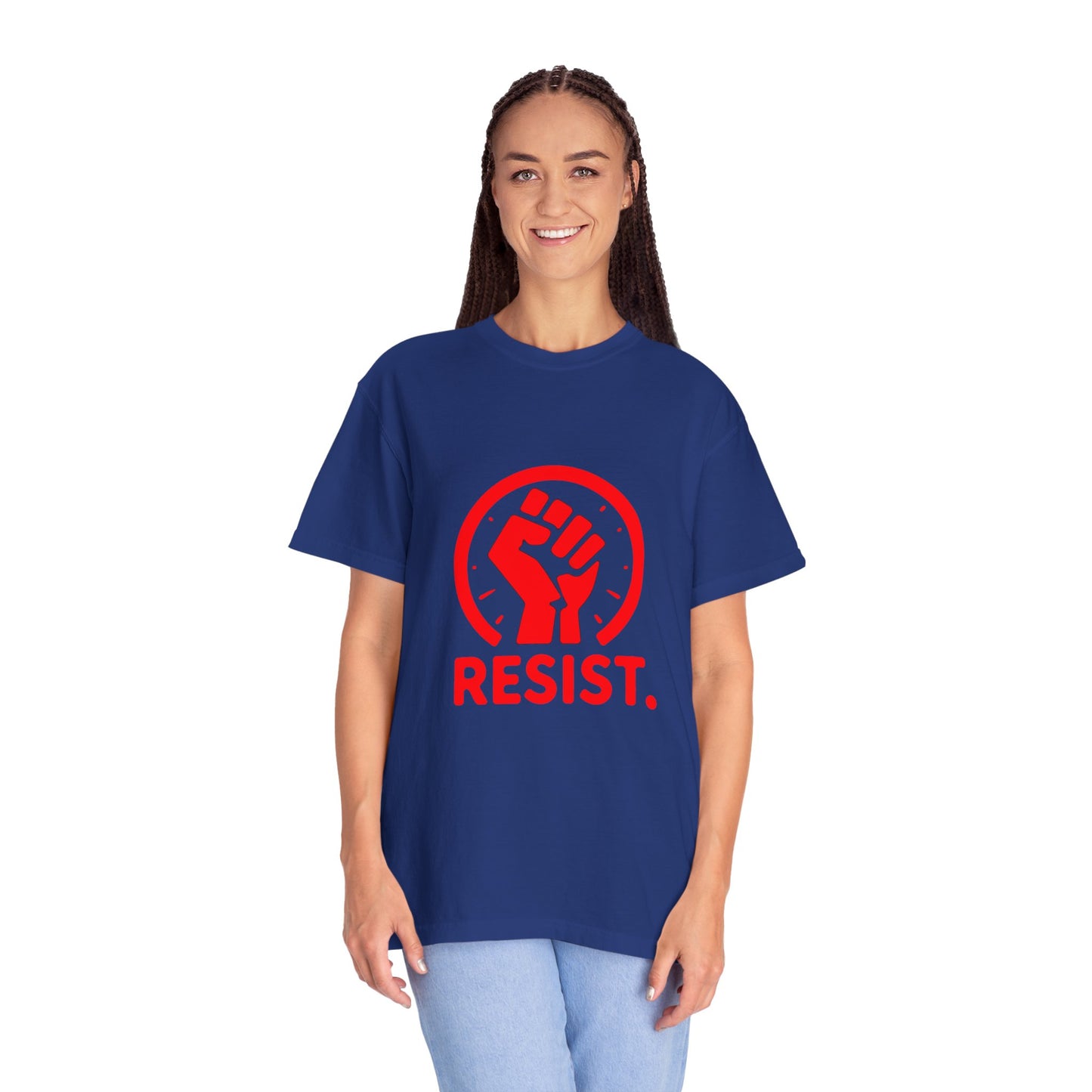 Unisex Garment-Dyed Cotton T-Shirt - "RESIST"